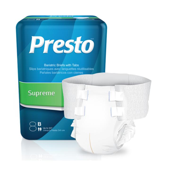  Presto Maximum Discreet Incontinence Underwear for Men -  Disposable, Odor Eliminator, Large/X-Large - 18/Bag, 72/Case : Health &  Household